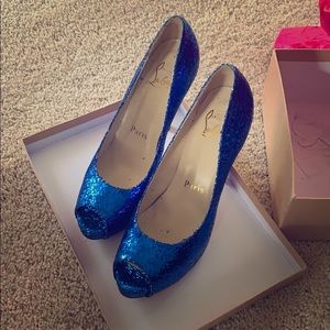 Blue Christian Louboutins